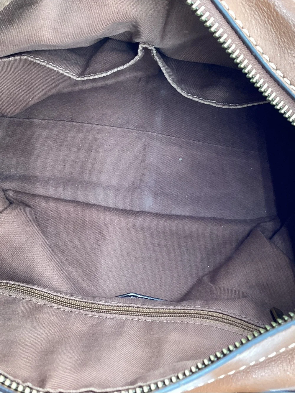 Fossil Emma Satchel Leather Shoulder Bag in Cognac Brown